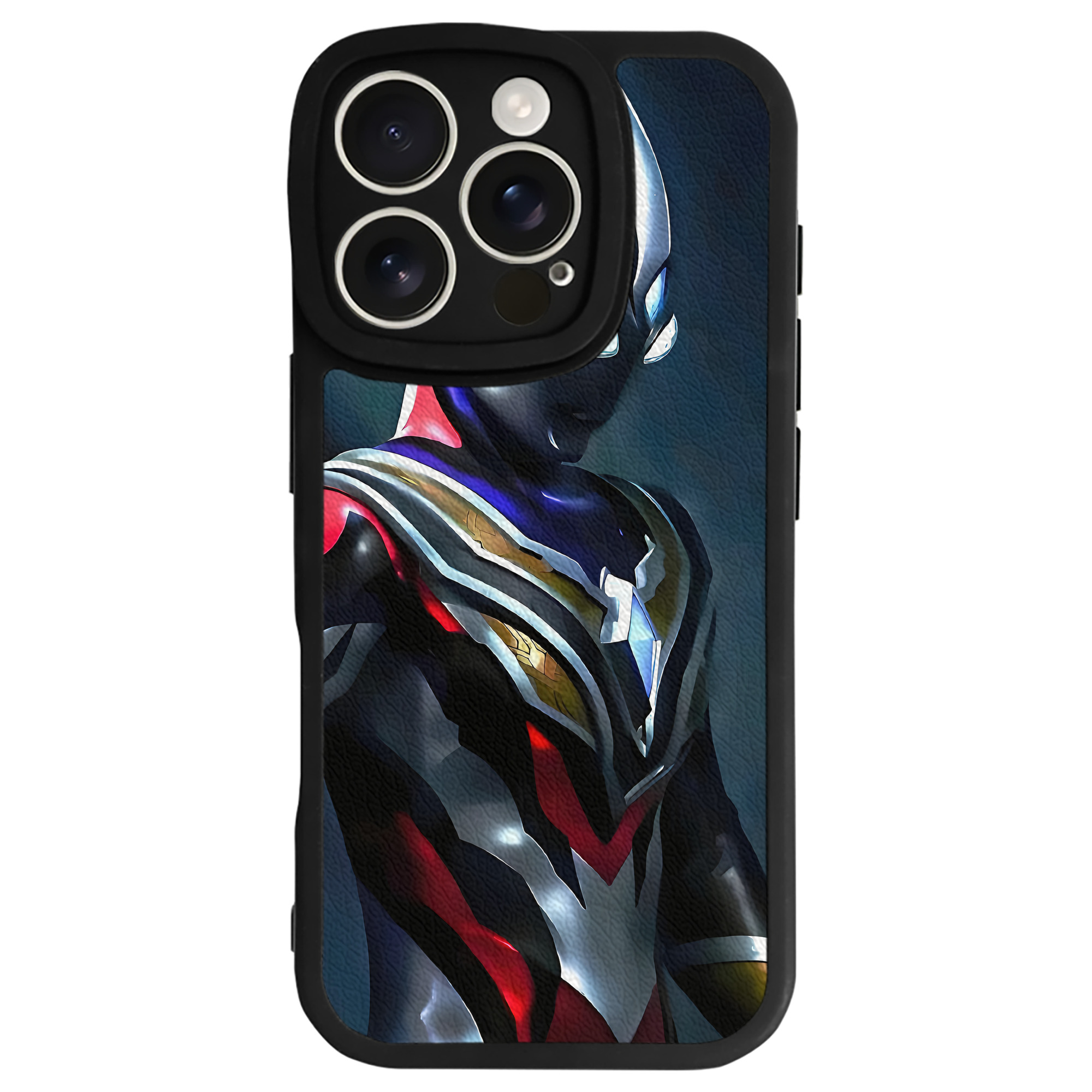 （画像用） ウルトラマン Ultraman 【iPhone 16シリーズ対応】シリコンスマホケース（レザー調） 材質：シリコン